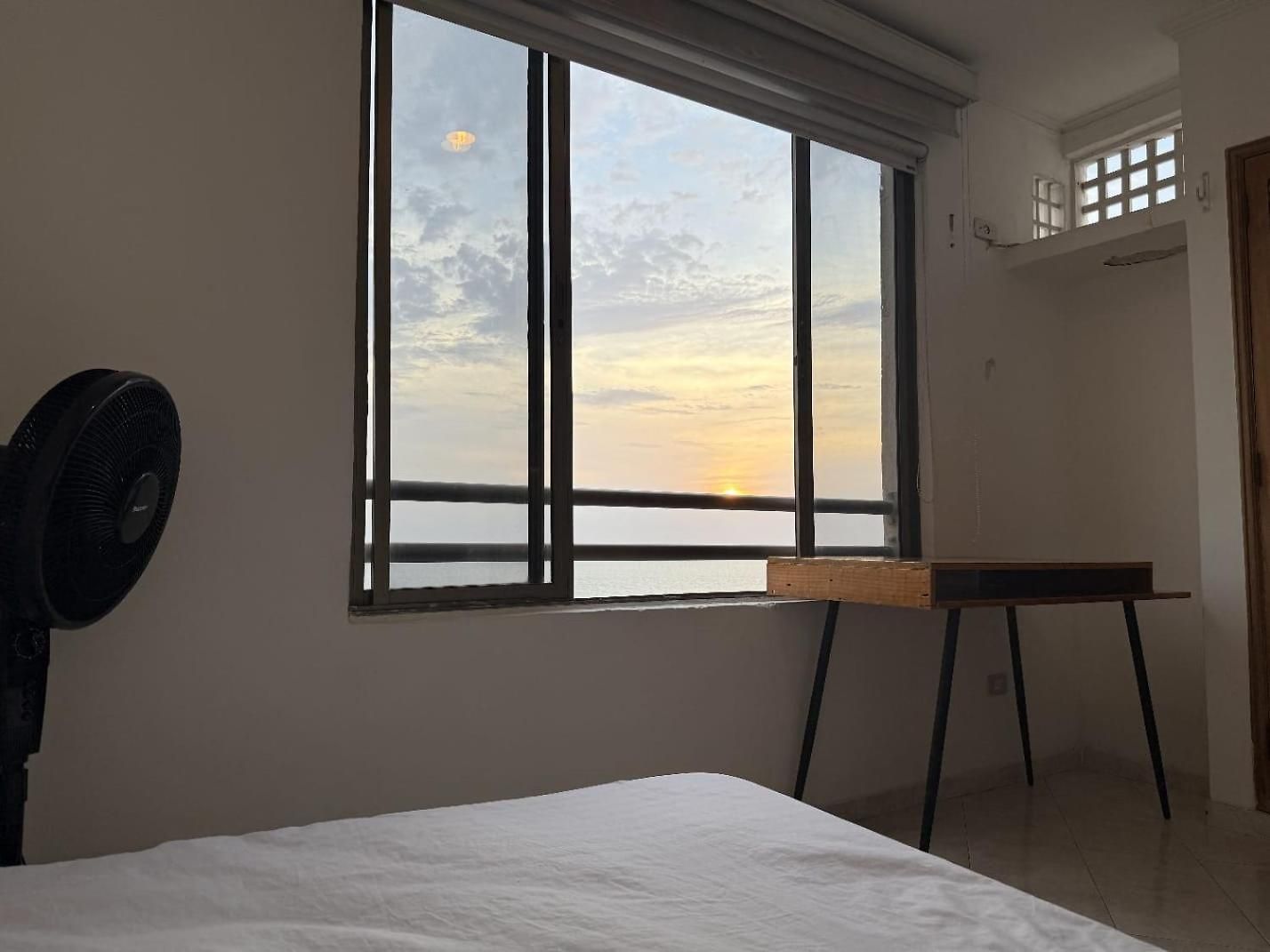 Habitación Vista Mar Caribe Ideal Nómada Digitales Cartagena
